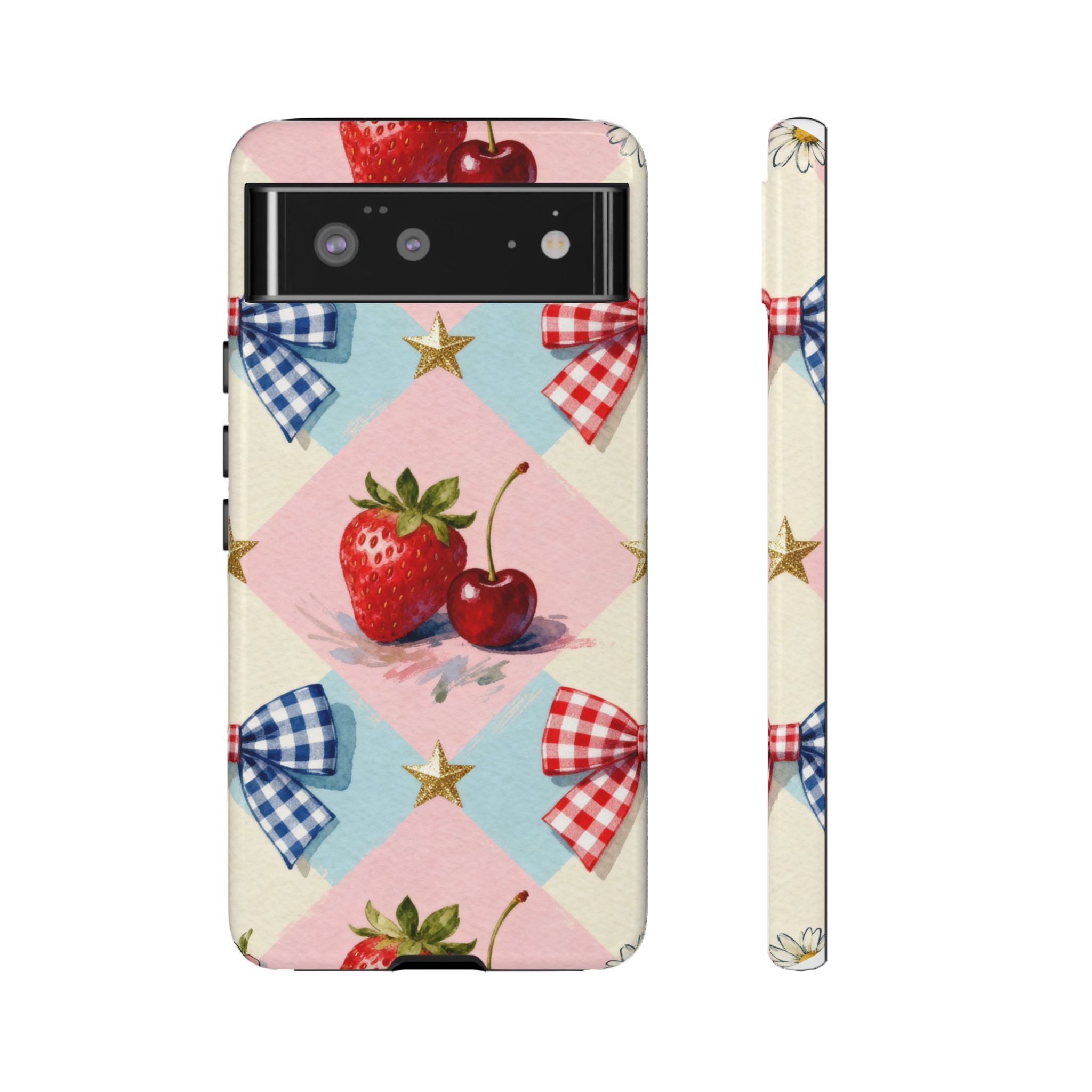 Americana Coquette Cherry Picnic Phone Case Printify
