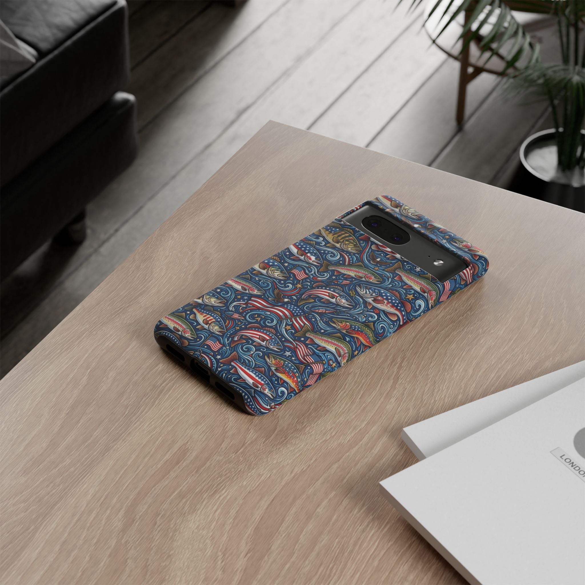 Patriotic Fishing Waters Phone Case Printify