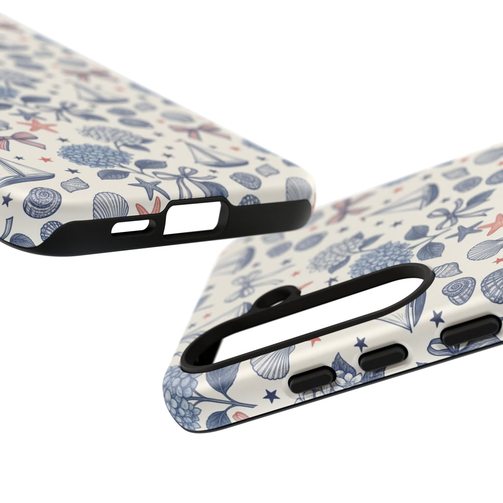 Coastal Americana Hydrangea Phone Case Printify