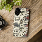 Patriotic Outdoors Phone Case – Bass Fishing & Vintage Americana Case Printify