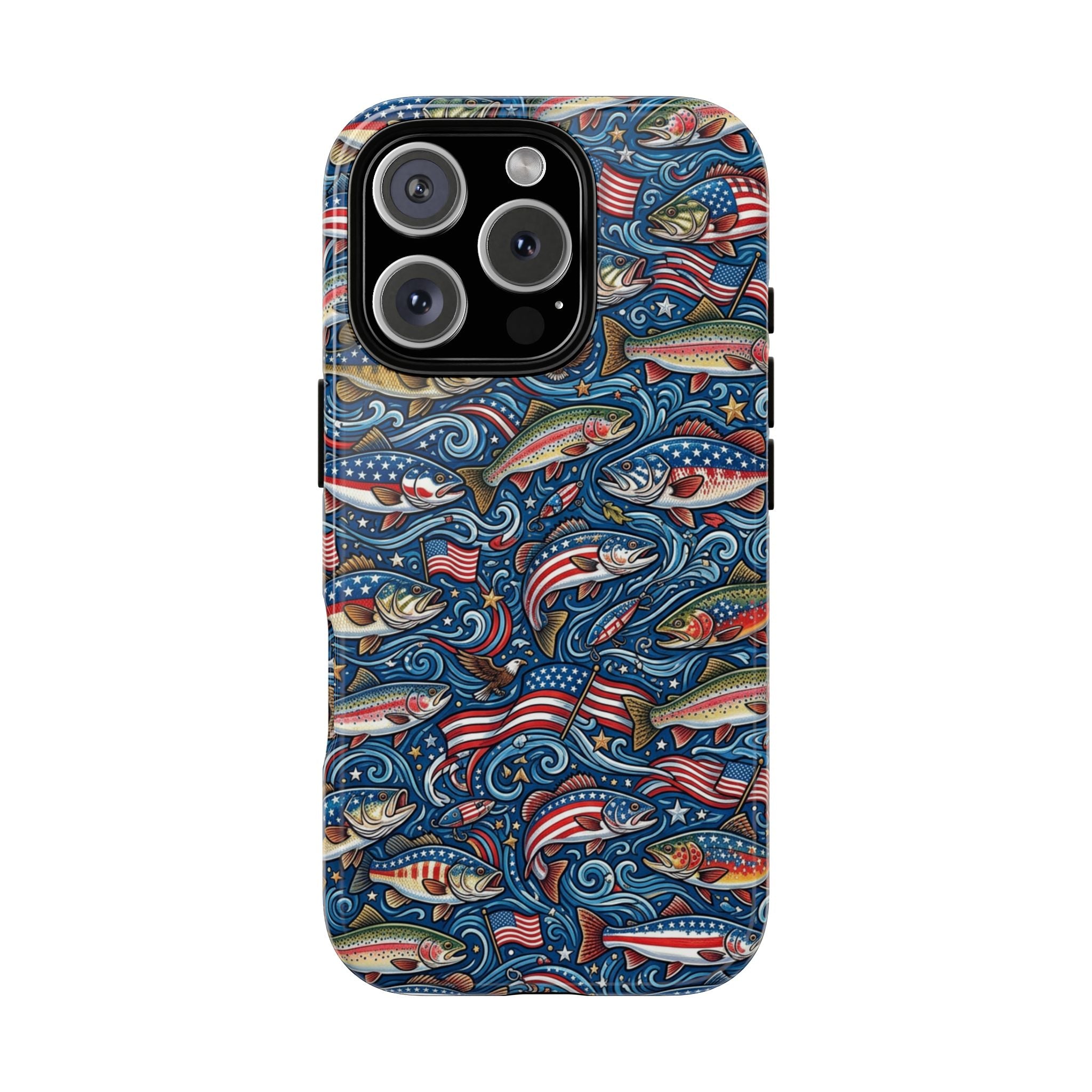 Patriotic Fishing Waters Phone Case Printify