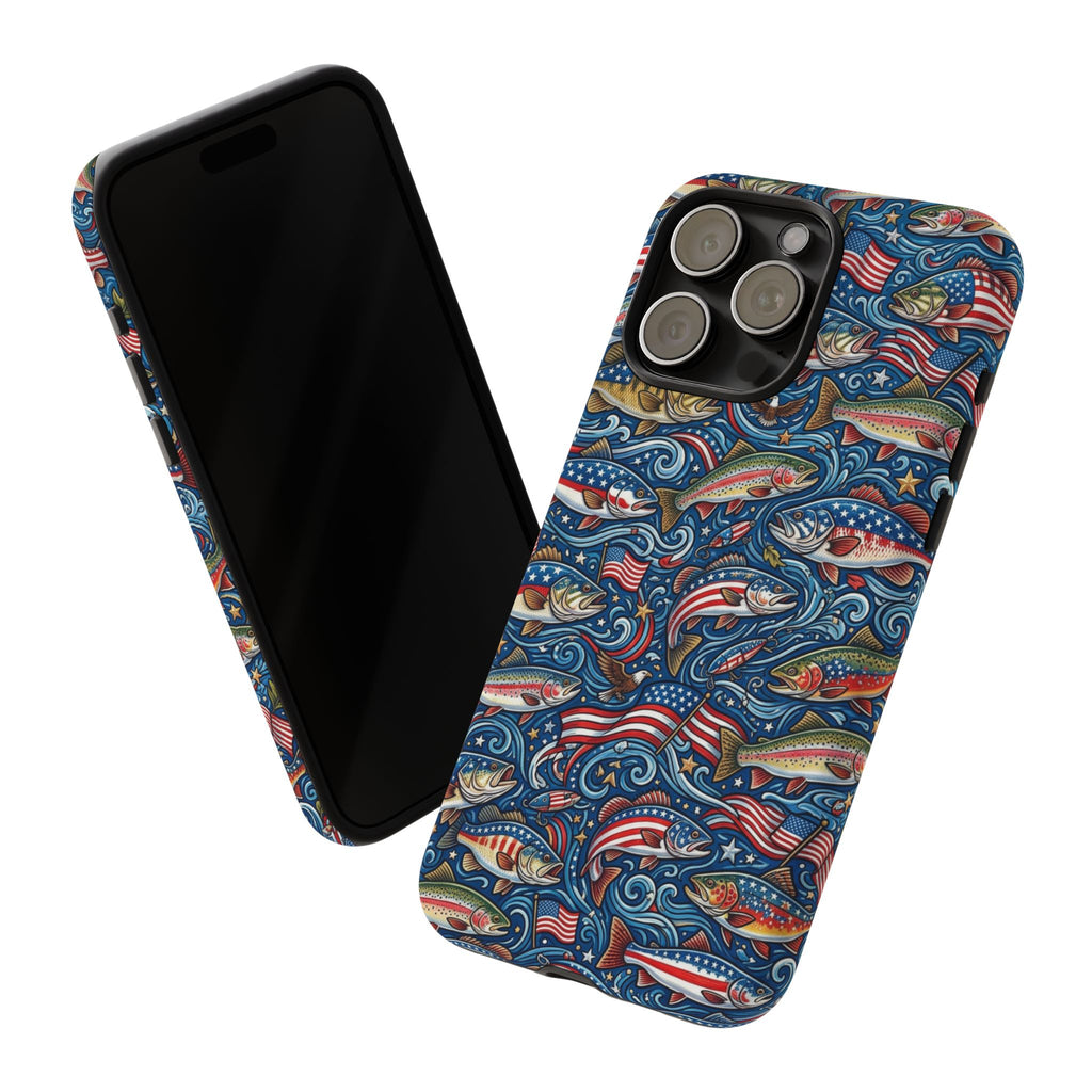 Patriotic Fishing Waters Phone Case Printify