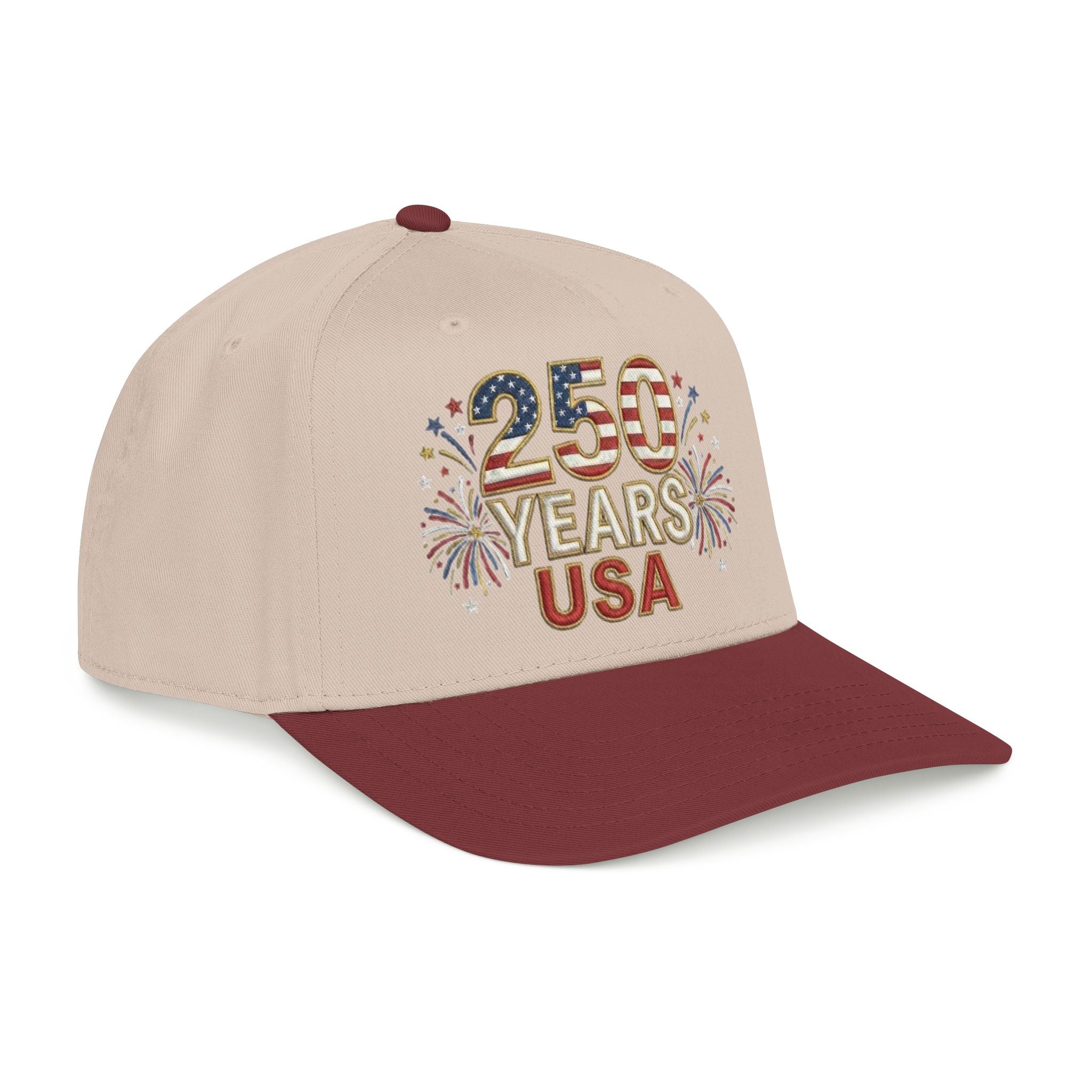 "250 YEARS" Patriotic Baseball Cap – America 250 Snapback Hat