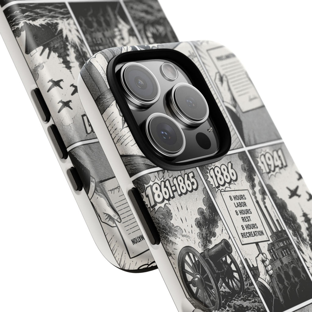 America Through the Ages Comic History Phone Case Printify