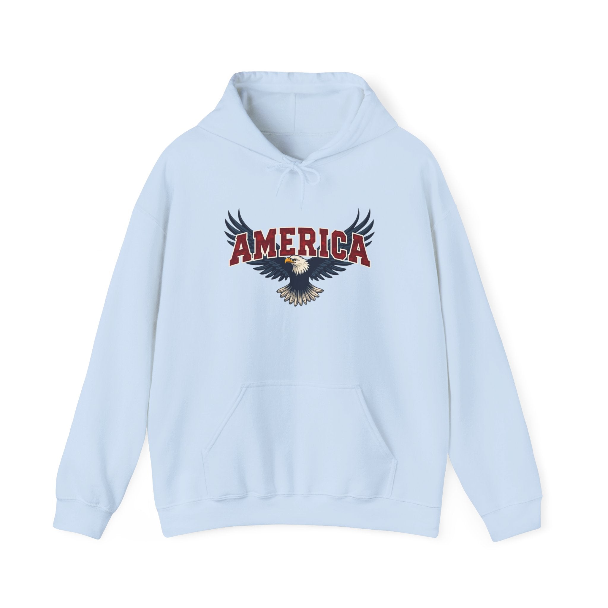 America Eagle Hoodie — Patriotic Bald Eagle Sweatshirt Printify