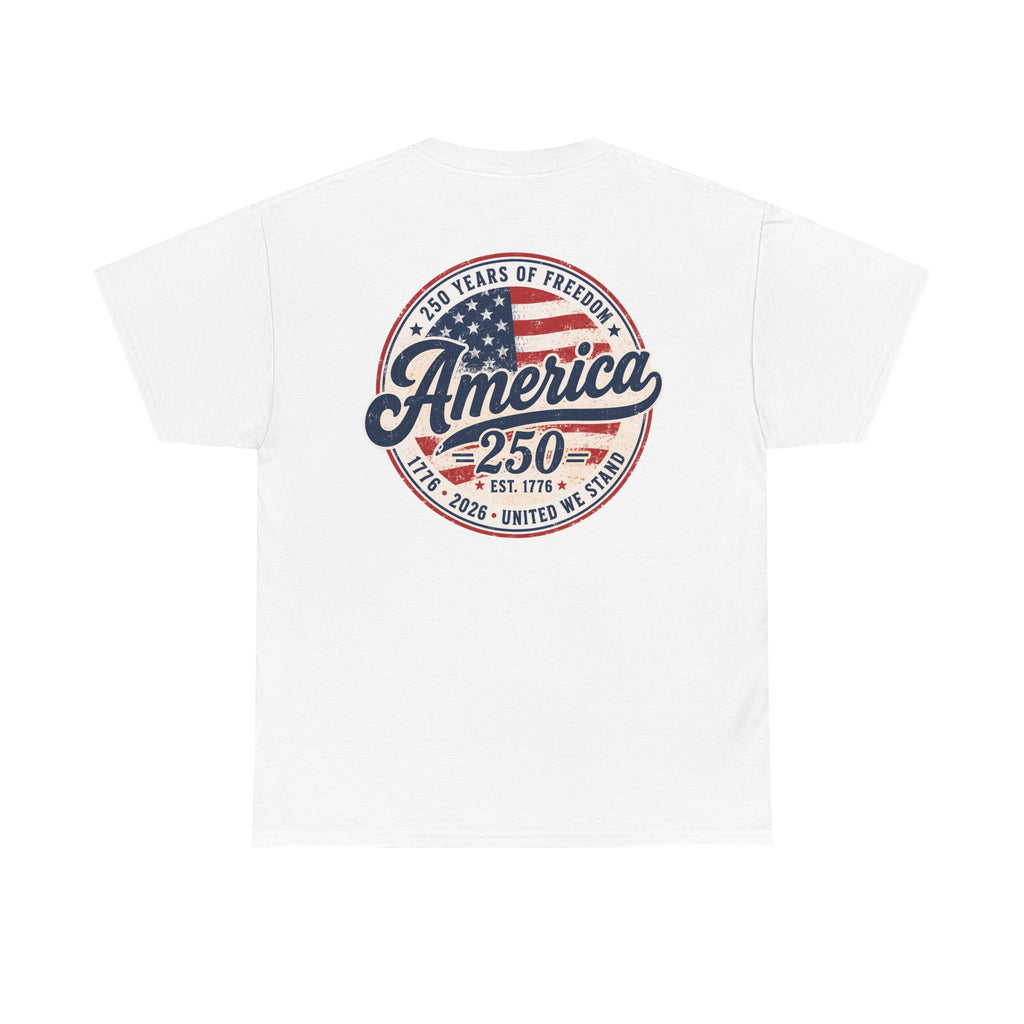 America 250 Anniversary Tee — Patriotic 250 Years of Freedom T-Shirt Printify