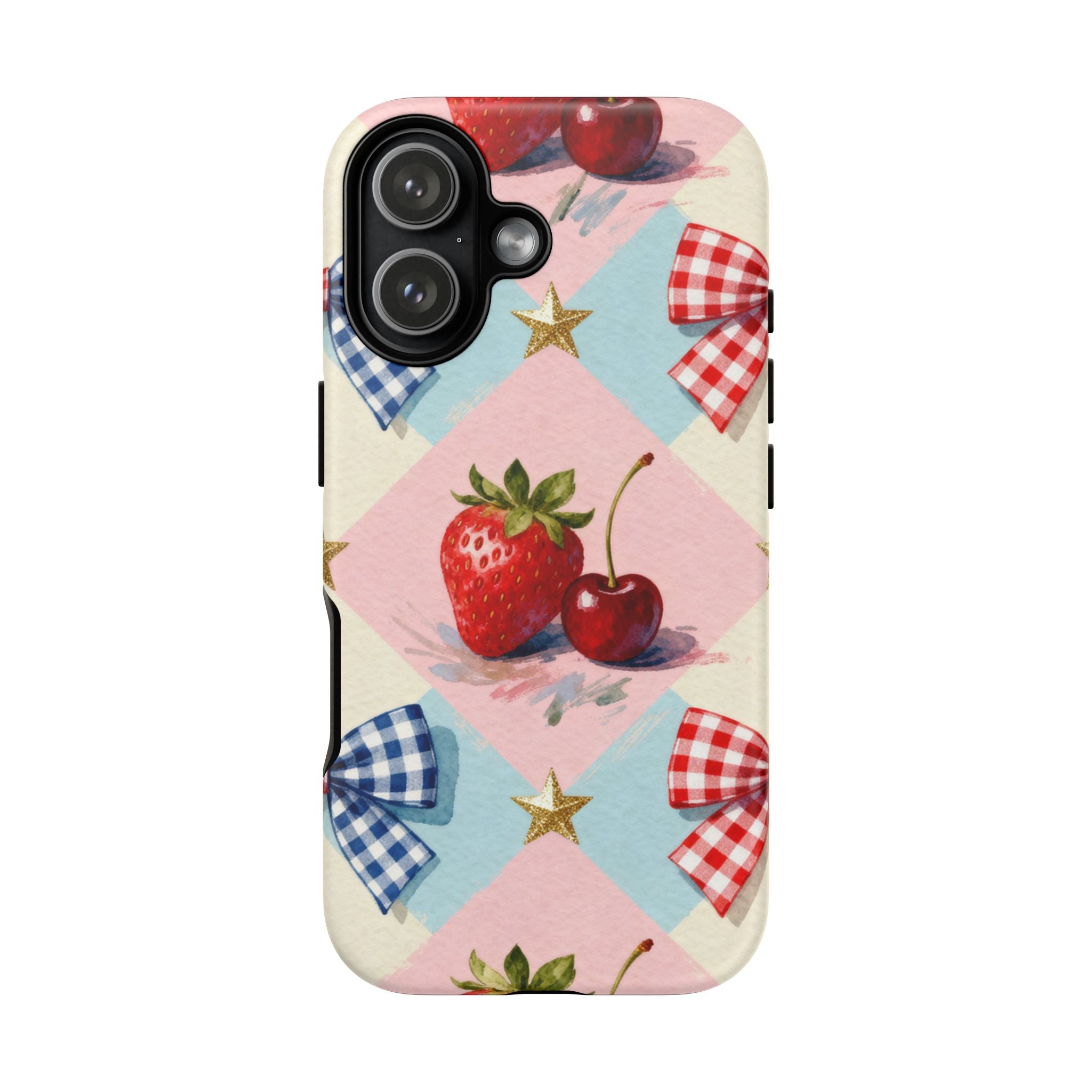Americana Coquette Cherry Picnic Phone Case Printify