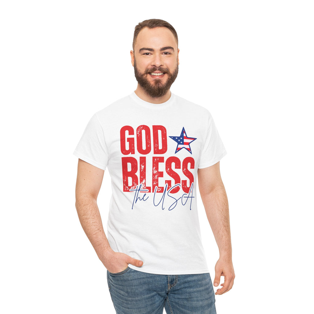 God Bless the USA Patriotic T-Shirt Printify