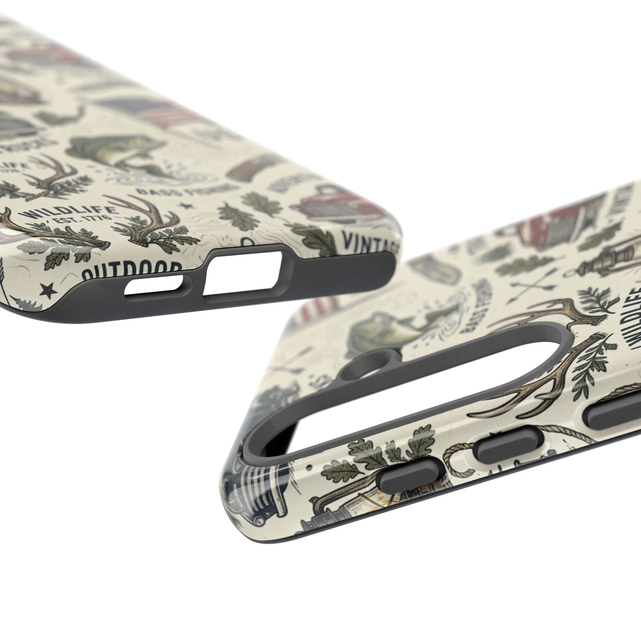 Patriotic Outdoors Phone Case – Bass Fishing & Vintage Americana Case Printify