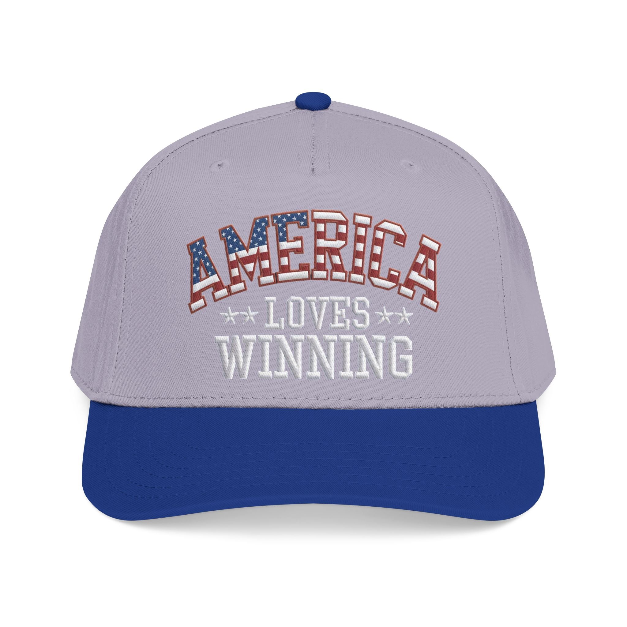 America Loves Winning Patriotic Hat – American Flag Cap