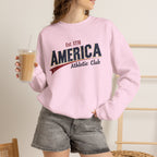 America Athletic Club Heritage Crewneck – Vintage Americana Sweatshirt Printify