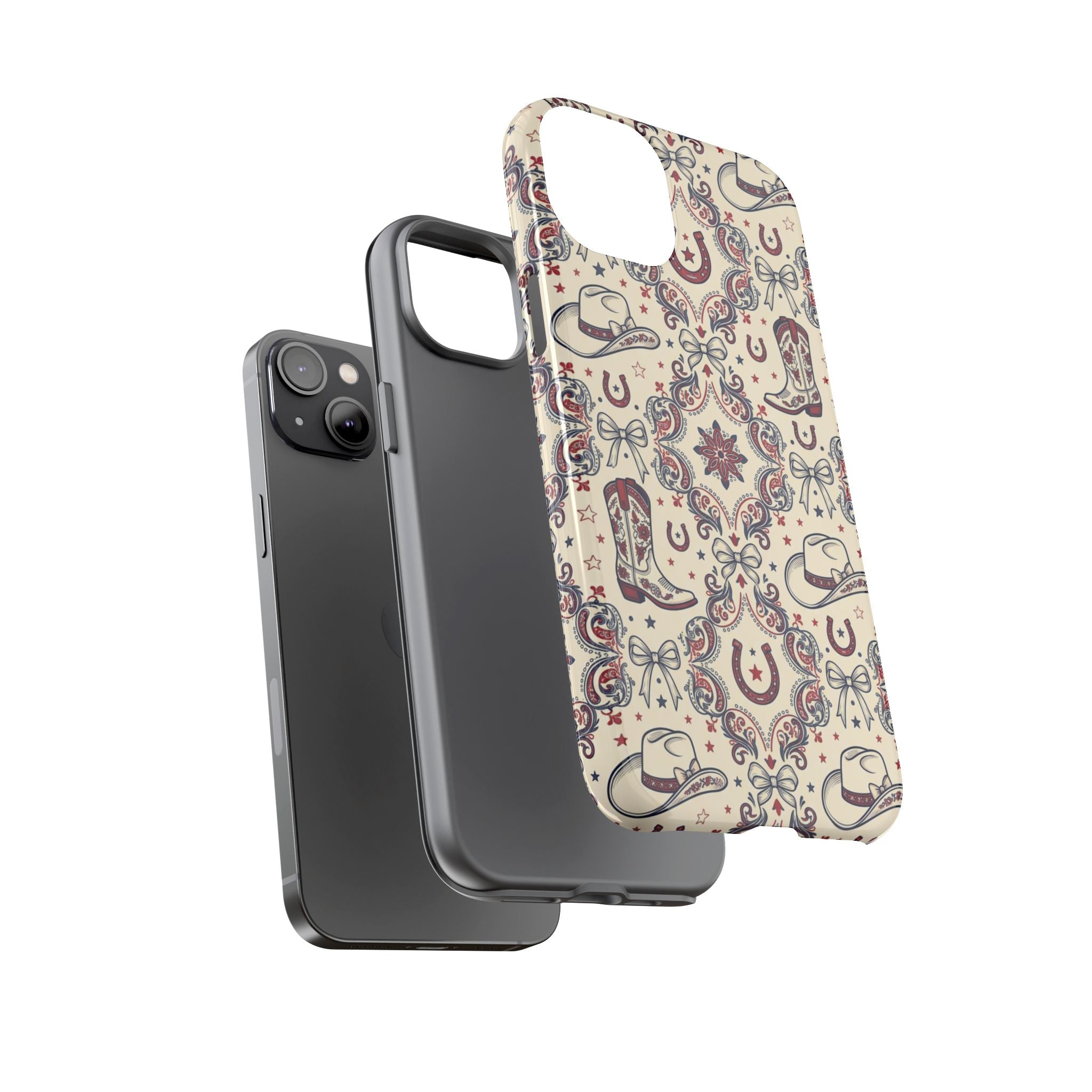 Americana Cowgirl Coquette Phone Case Printify