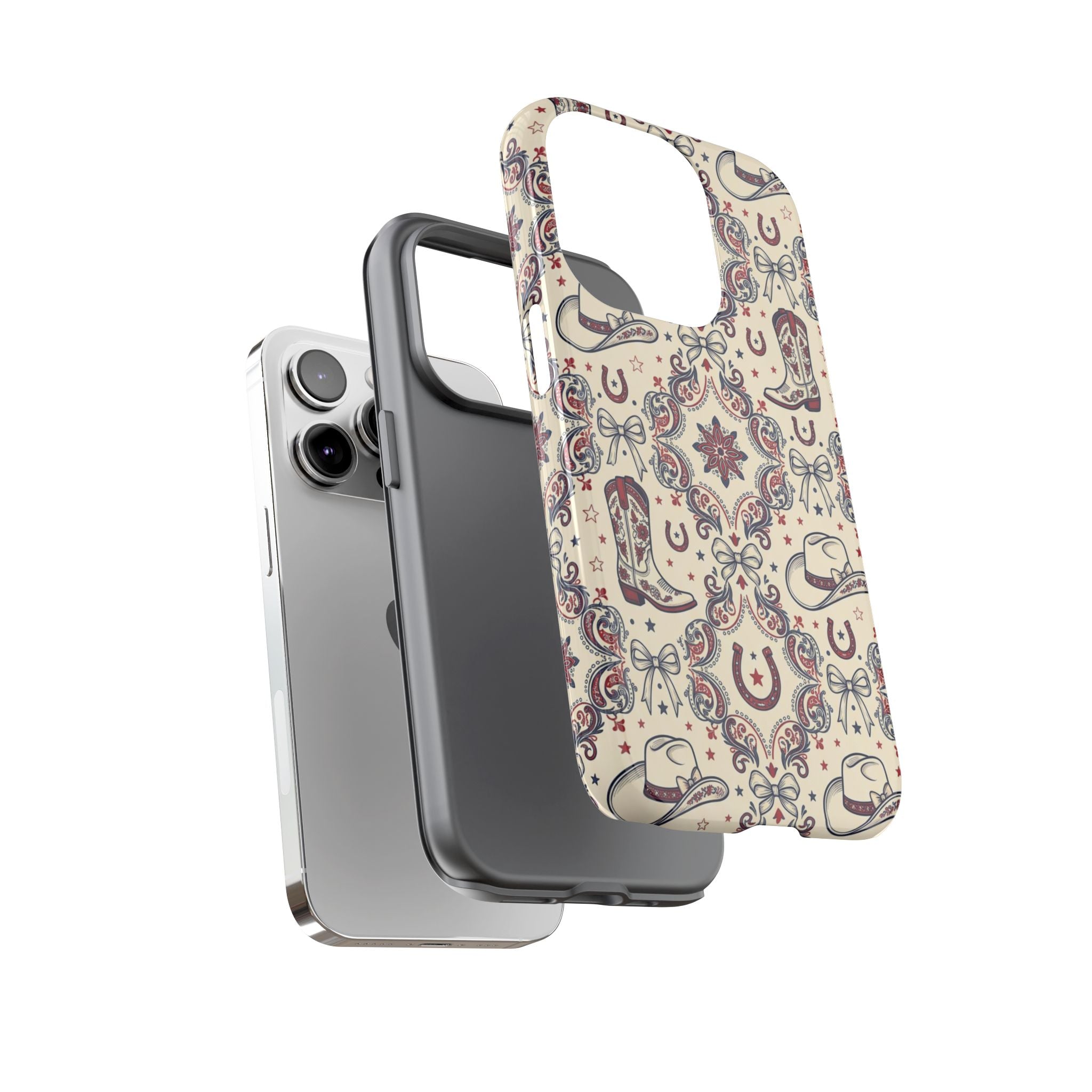 Americana Cowgirl Coquette Phone Case Printify