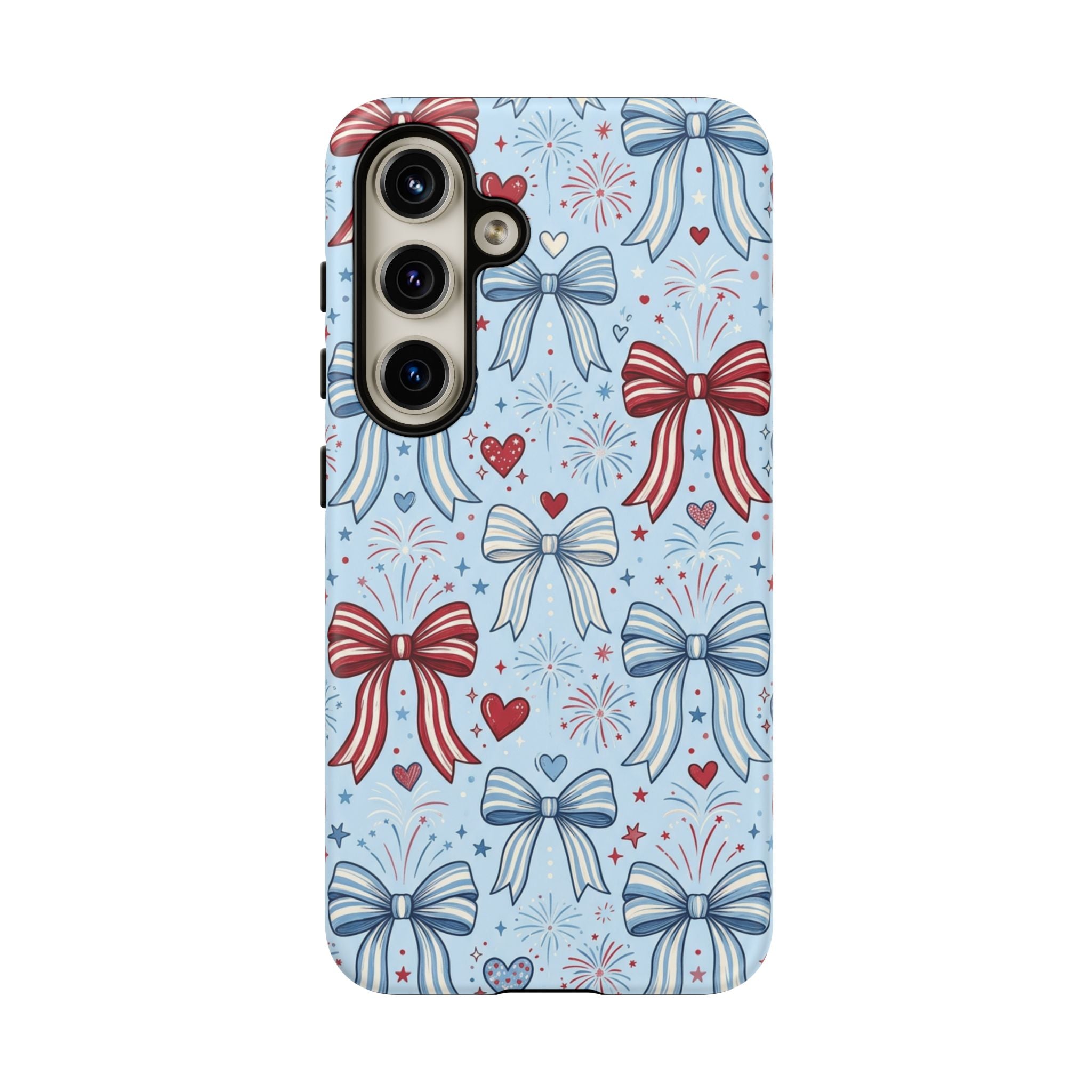 Patriotic Coquette Bows & Fireworks Phone Case Printify
