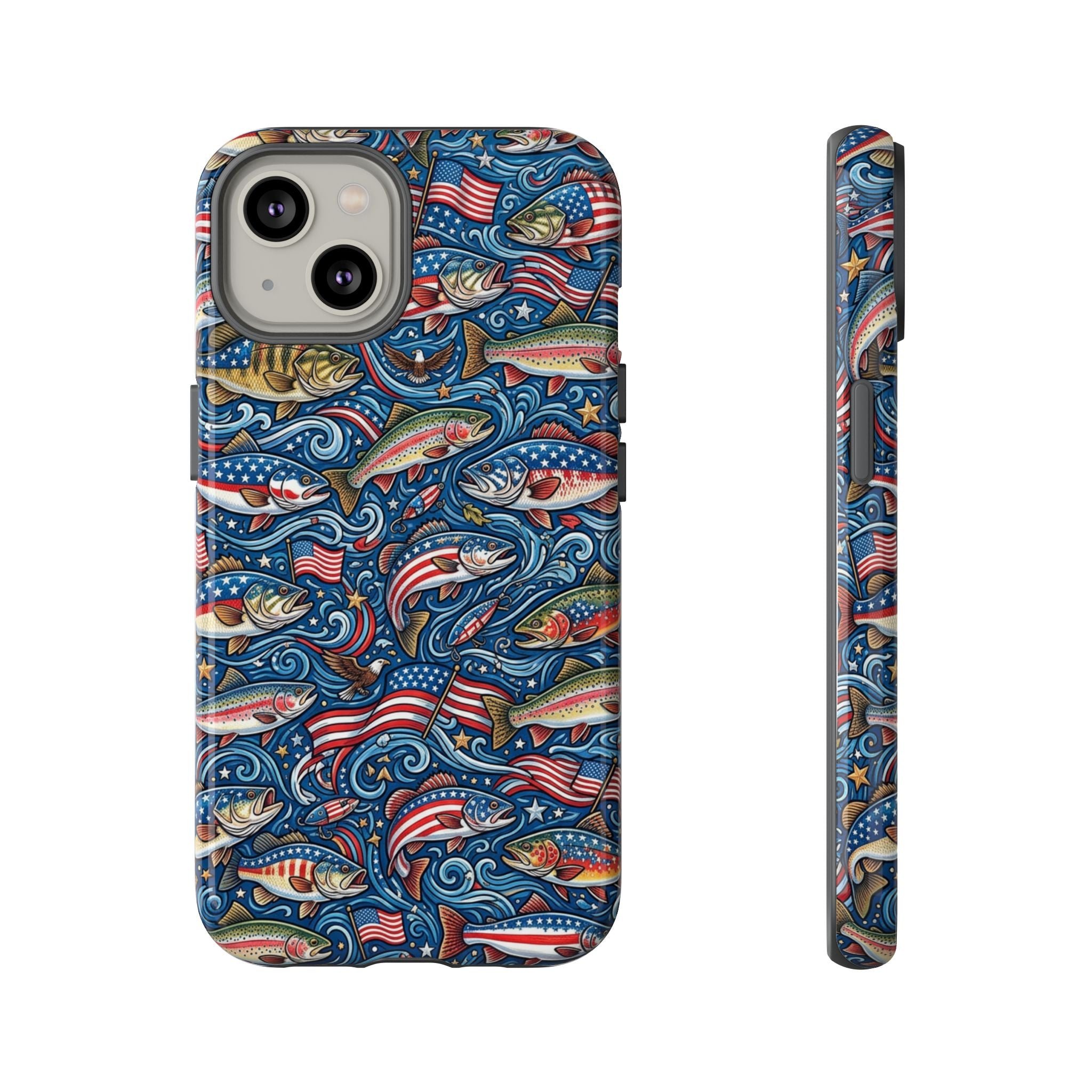 Patriotic Fishing Waters Phone Case Printify