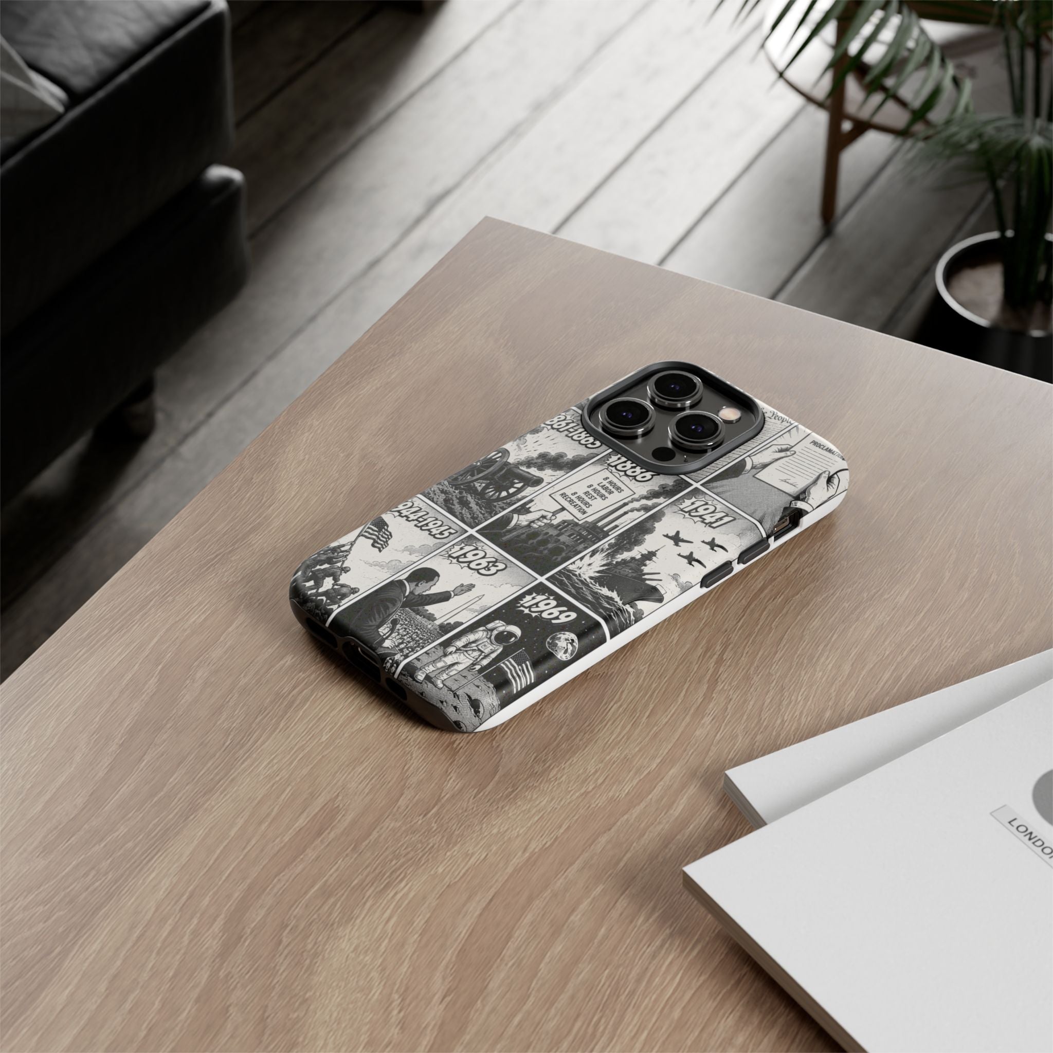 America Through the Ages Comic History Phone Case Printify