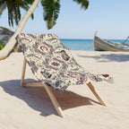 Cowgirl Americana Beach Towel — Western Flag Design Printify