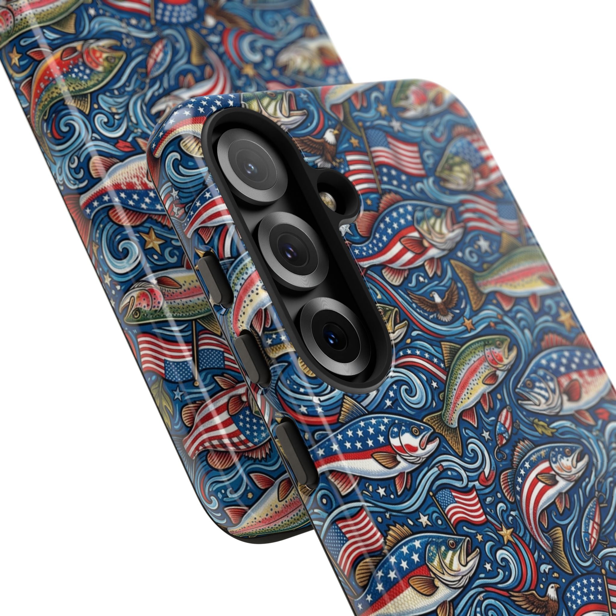 Patriotic Fishing Waters Phone Case Printify