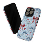 Patriotic Coquette Bows & Fireworks Phone Case Printify