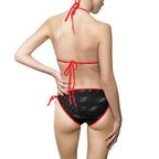 All-Black American Flag Bikini — Patriotic Women's Swimwear Printify