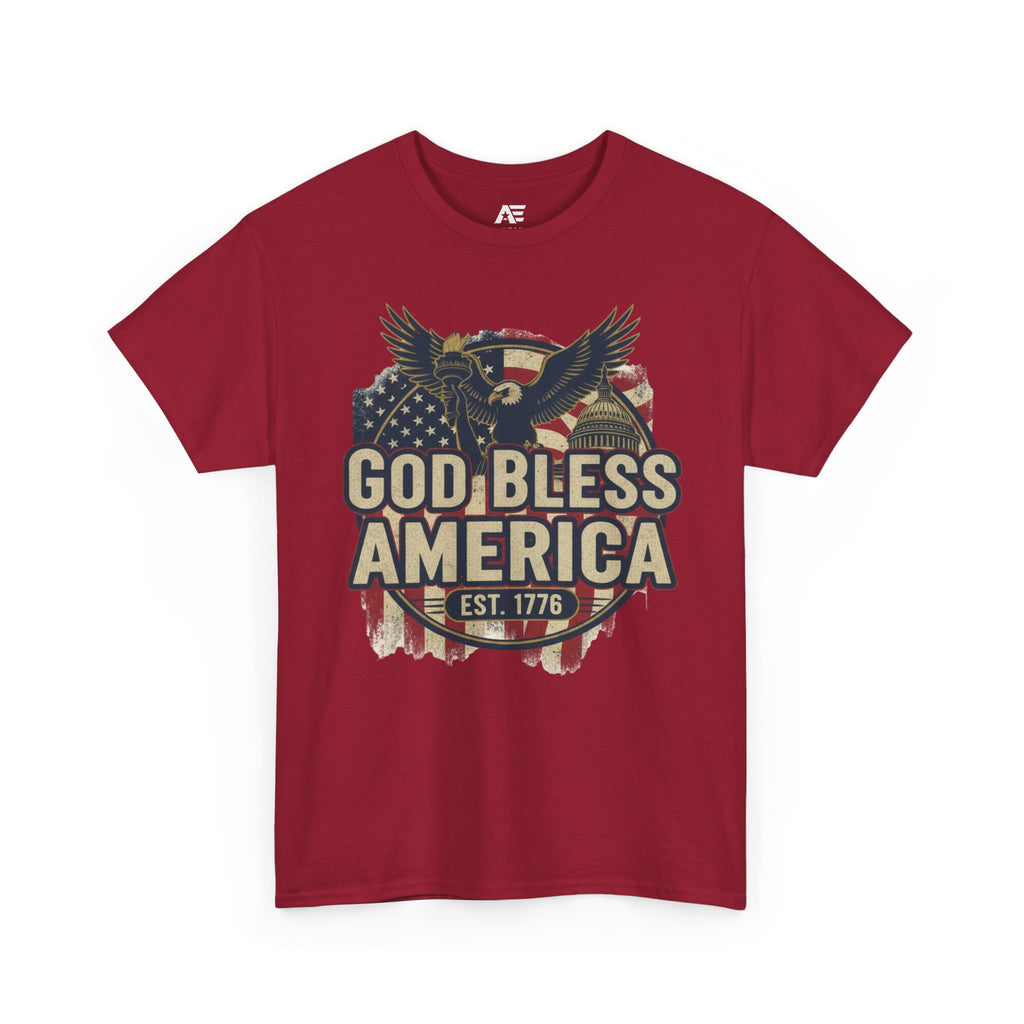 God Bless America 1776 Patriotic T-Shirt – Vintage American Heritage Tee