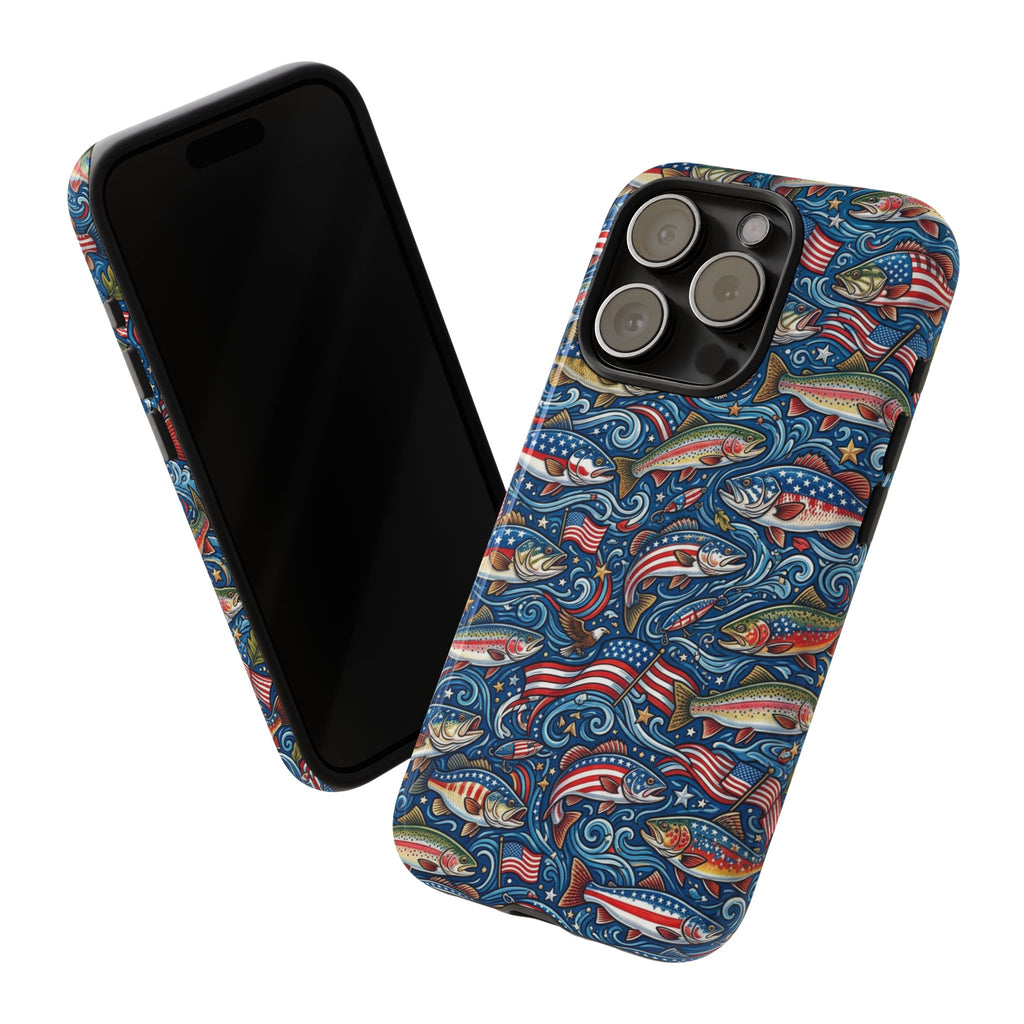 Patriotic Fishing Waters Phone Case Printify