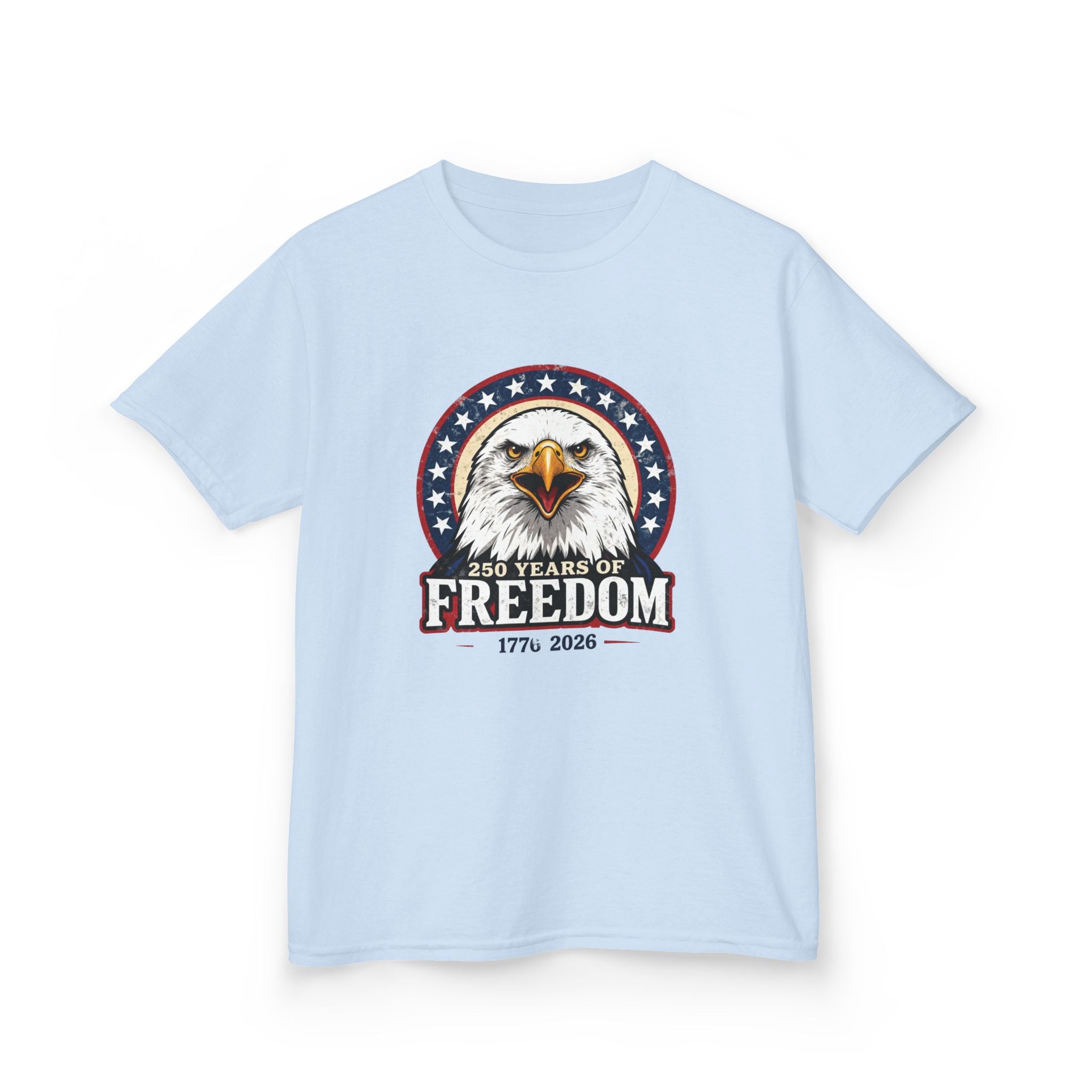 Patriotic Bald Eagle Kids Tee — Freedom Eagle T-Shirt Printify