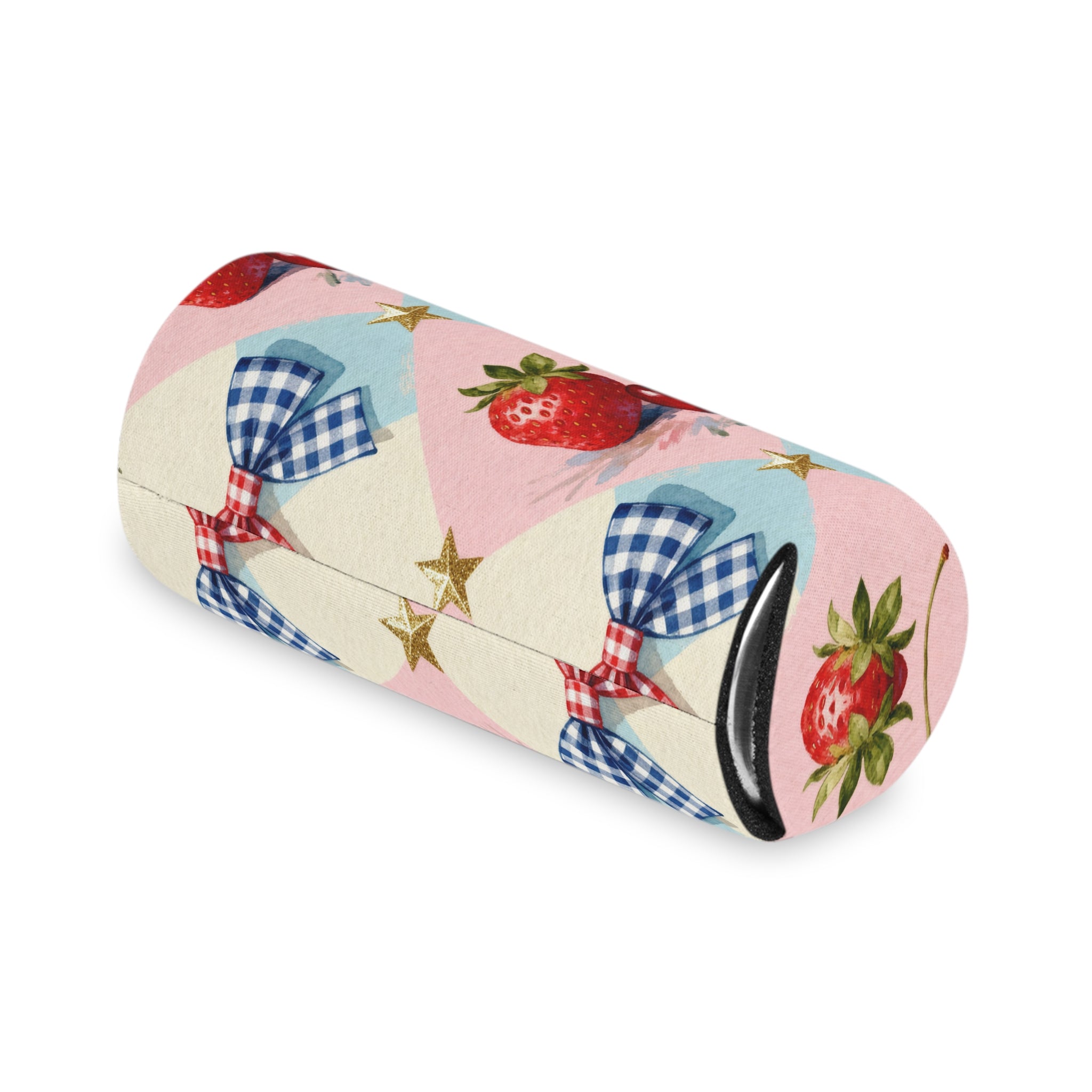 Americana Cherry Picnic Can Cooler Printify