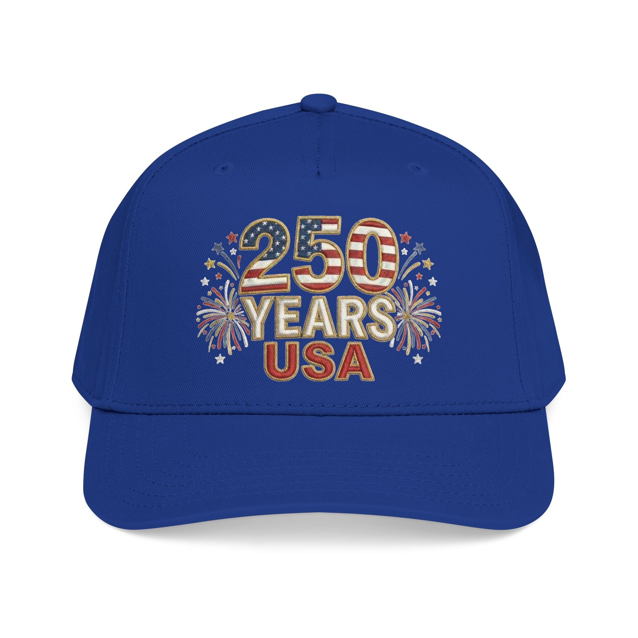 "250 YEARS" Patriotic Baseball Cap – America 250 Snapback Hat (Dark Colors)
