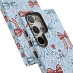 Patriotic Coquette Bows & Fireworks Phone Case Printify