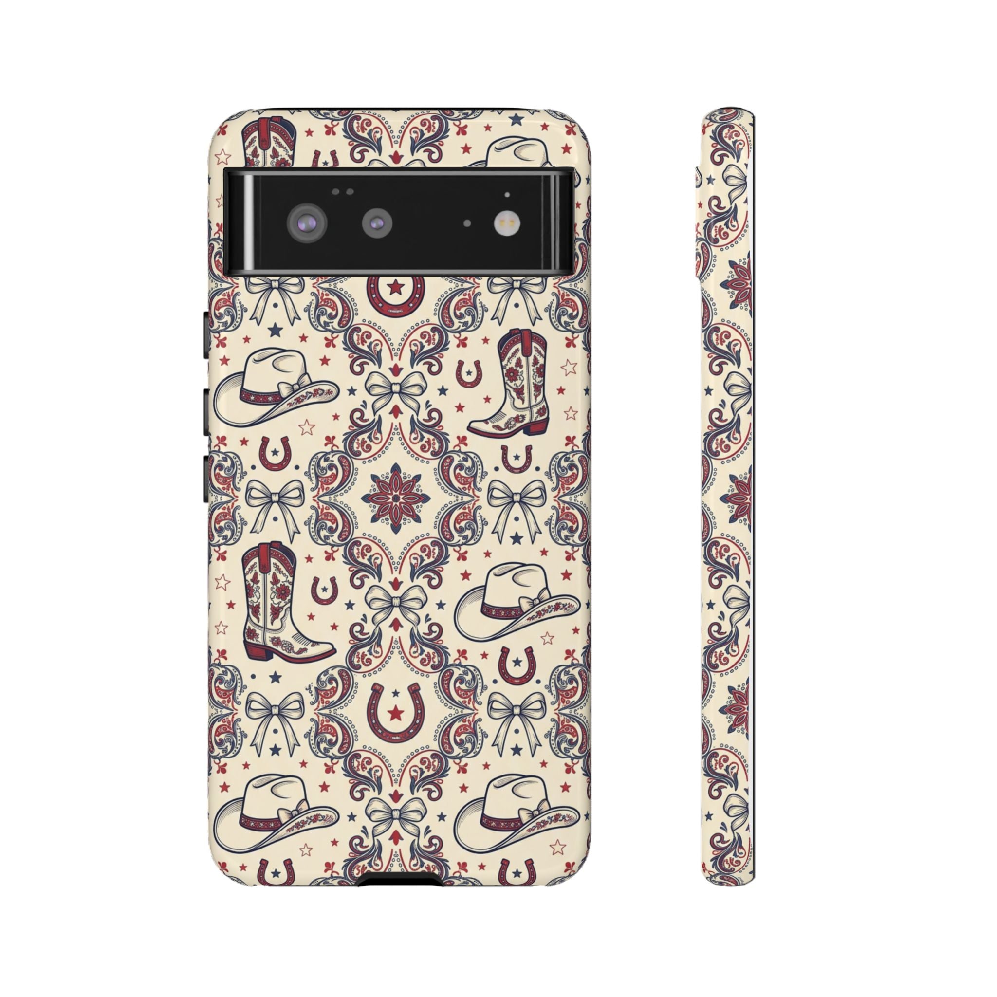 Americana Cowgirl Coquette Phone Case Printify