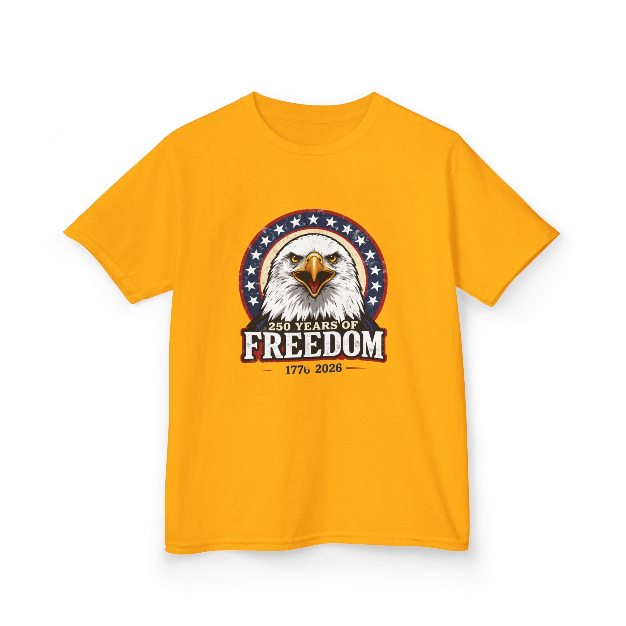 Patriotic Bald Eagle Kids Tee — Freedom Eagle T-Shirt Printify