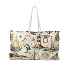 Coastal Americana Lighthouse Weekender Tote Bag Printify
