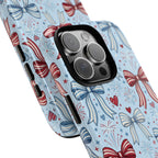 Patriotic Coquette Bows & Fireworks Phone Case Printify