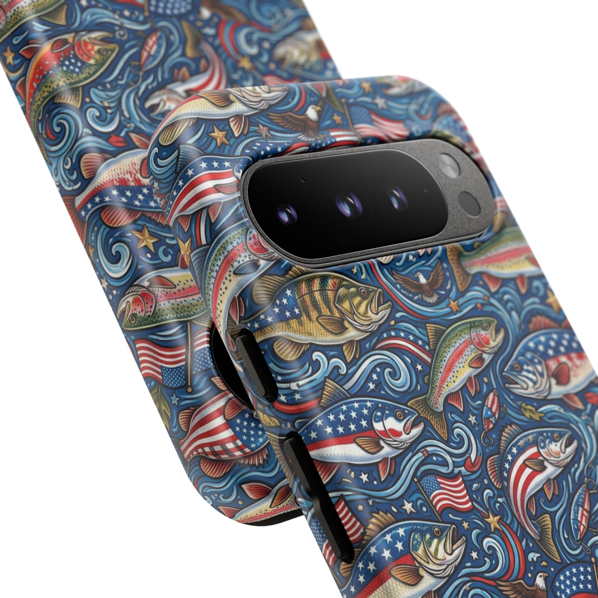 Patriotic Fishing Waters Phone Case Printify