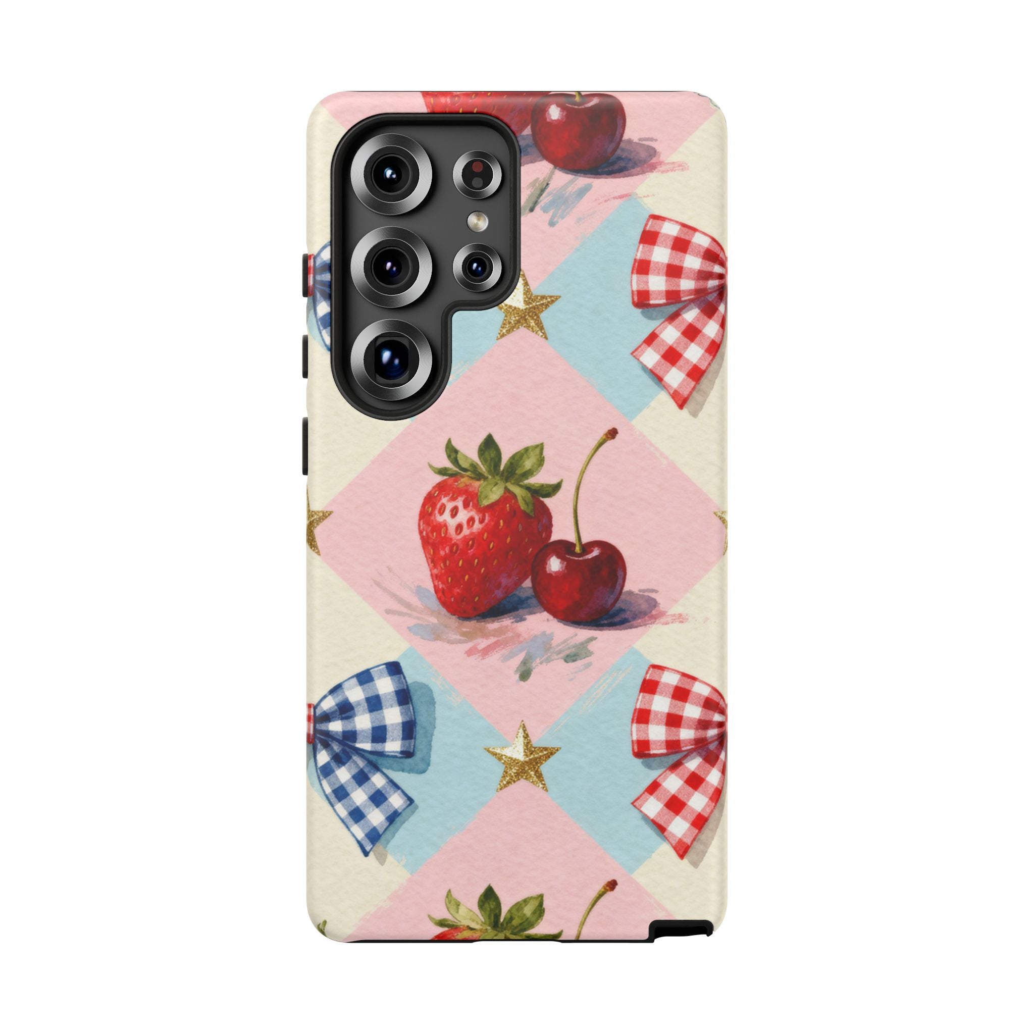 Americana Coquette Cherry Picnic Phone Case Printify