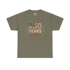 "250 YEARS" Patriotic Unisex Cotton T-Shirt – Gildan 5000 Heavy Tee