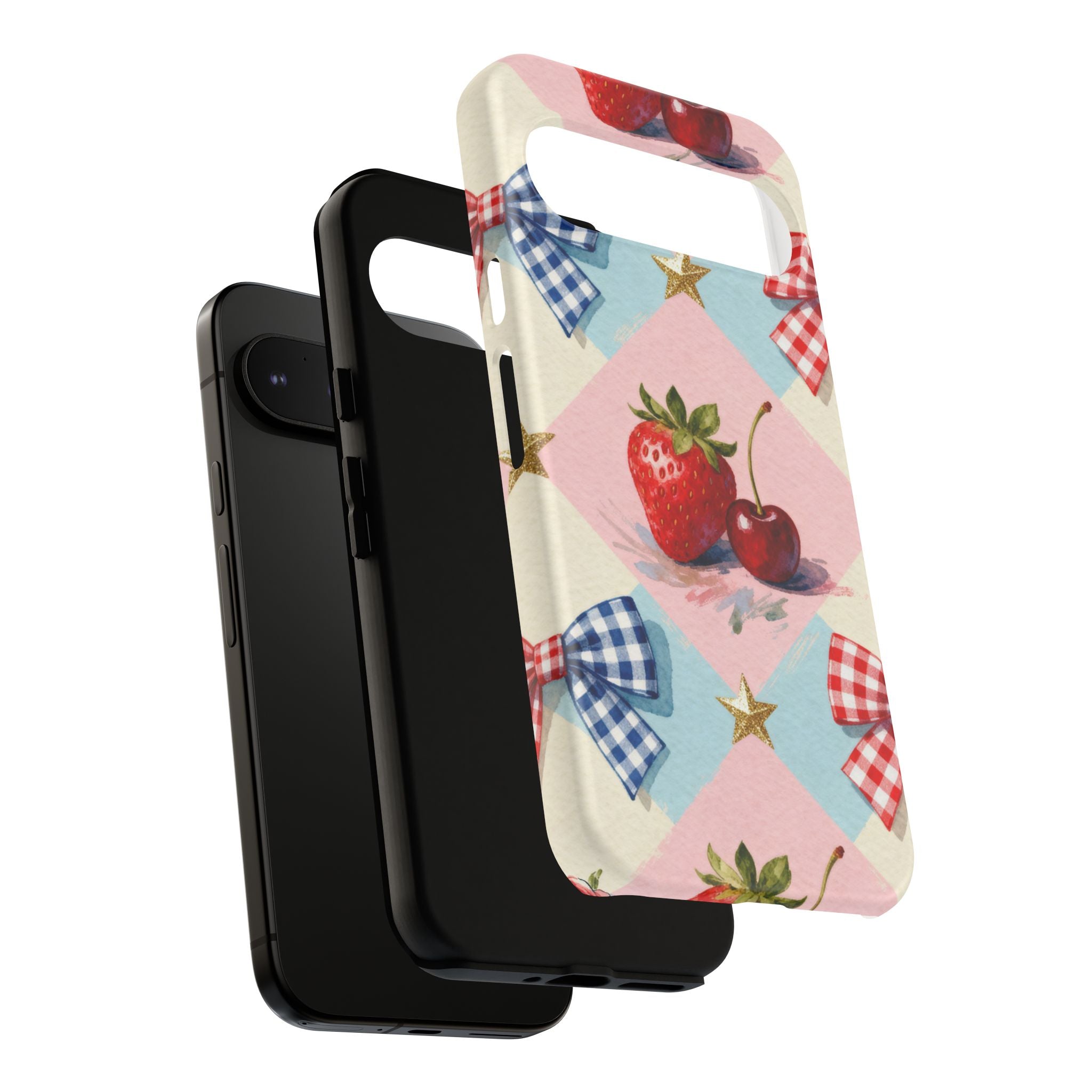 Americana Coquette Cherry Picnic Phone Case Printify