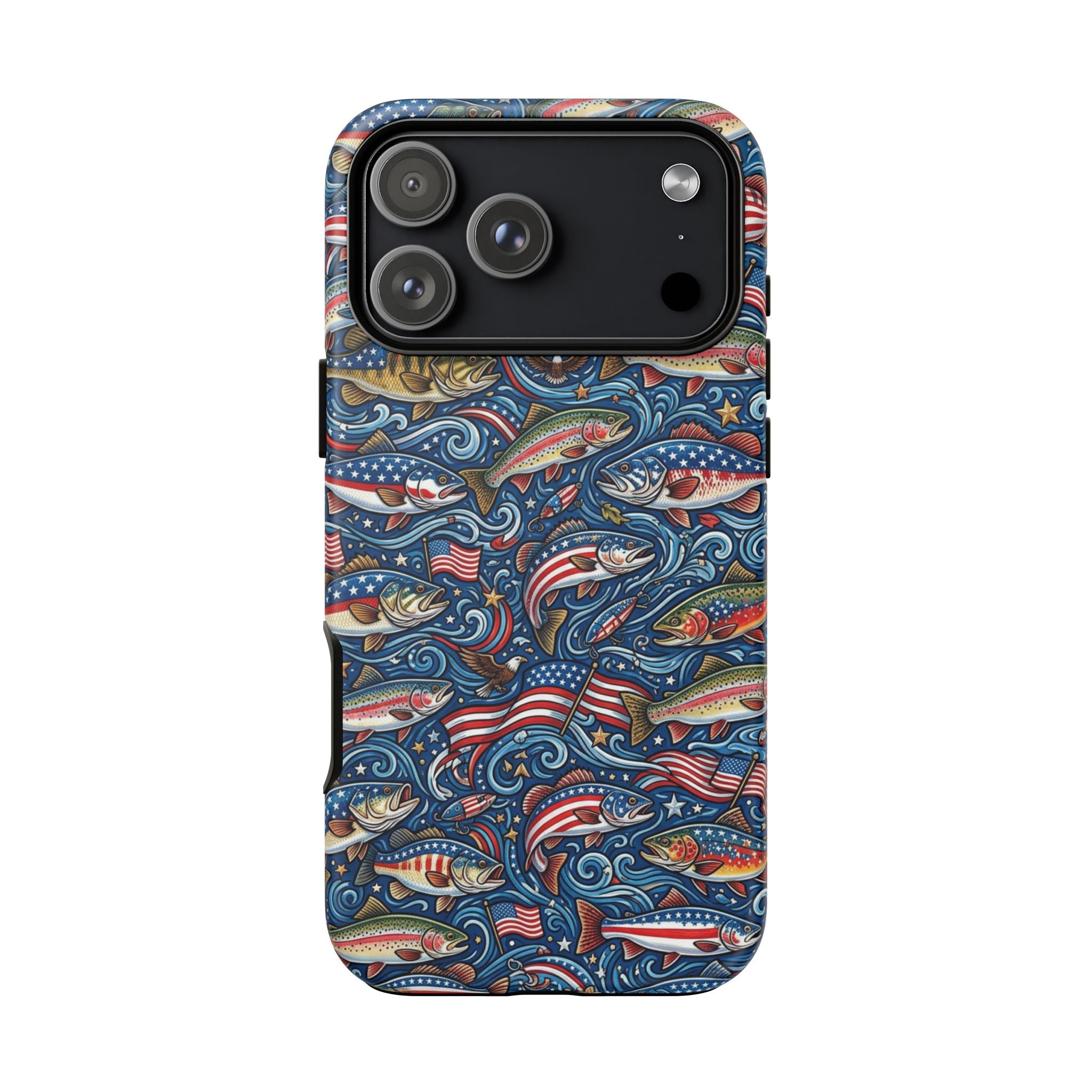 Patriotic Fishing Waters Phone Case Printify
