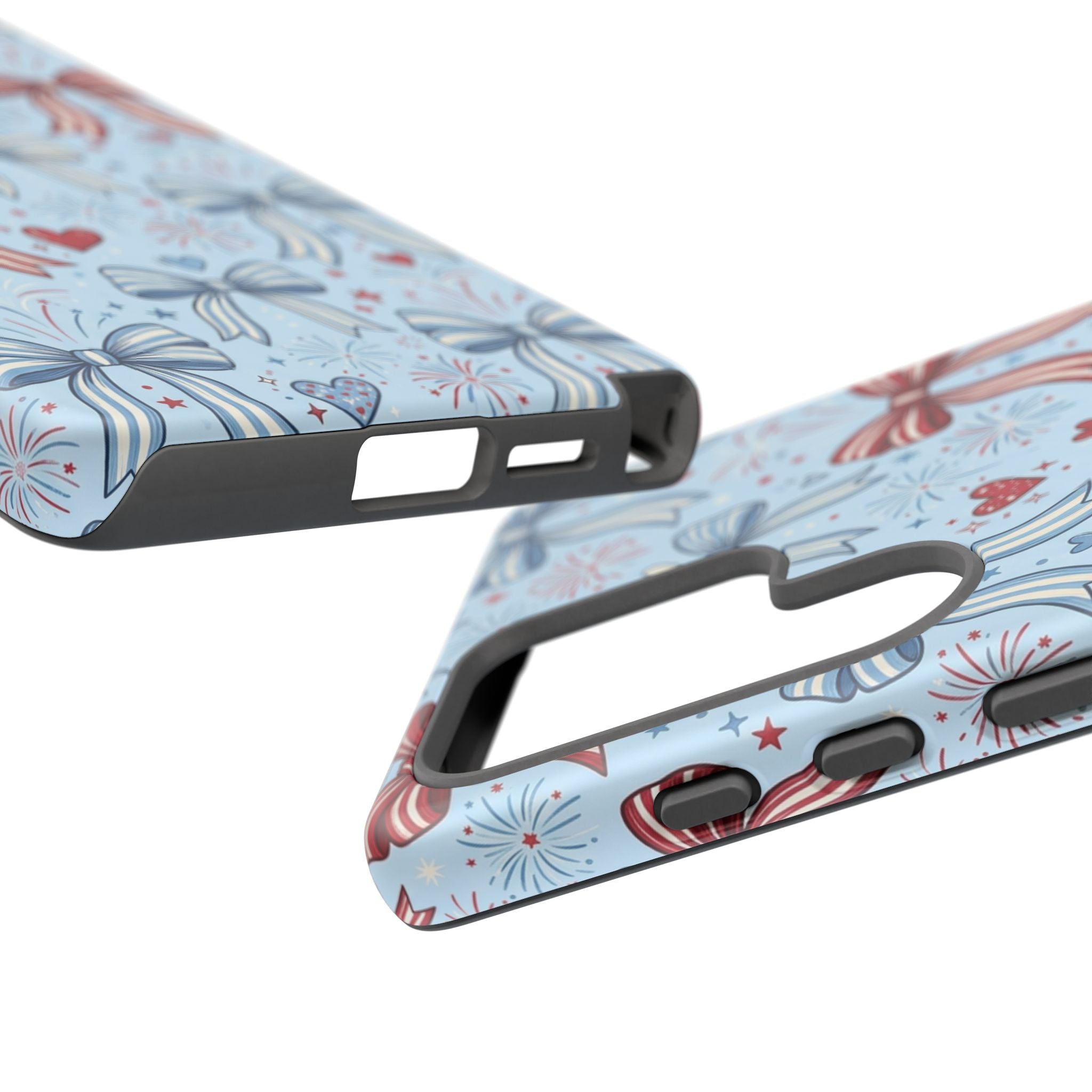 Patriotic Coquette Bows & Fireworks Phone Case Printify