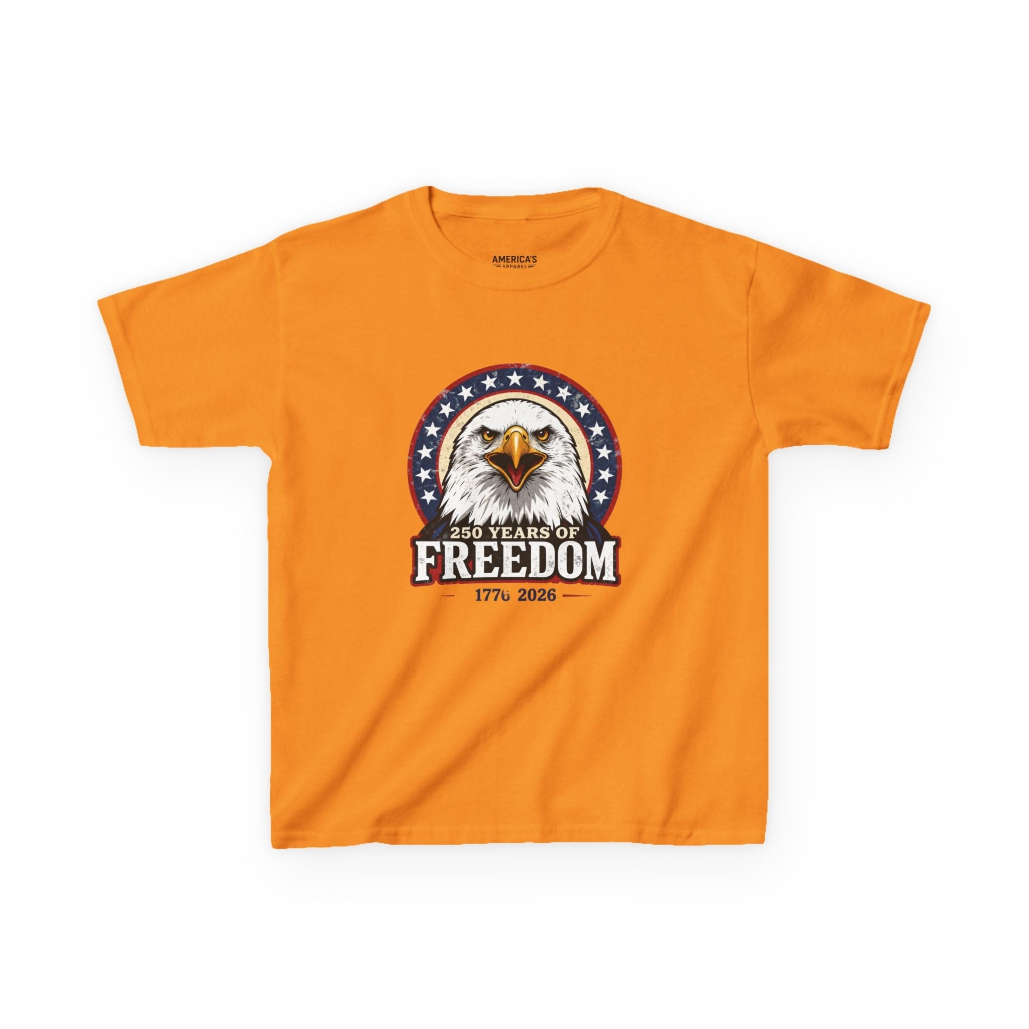 Patriotic Bald Eagle Kids Tee — Freedom Eagle T-Shirt Printify