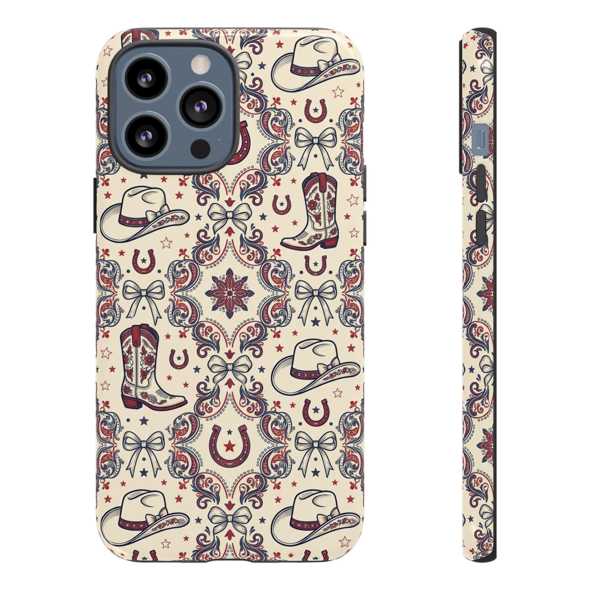 Americana Cowgirl Coquette Phone Case Printify