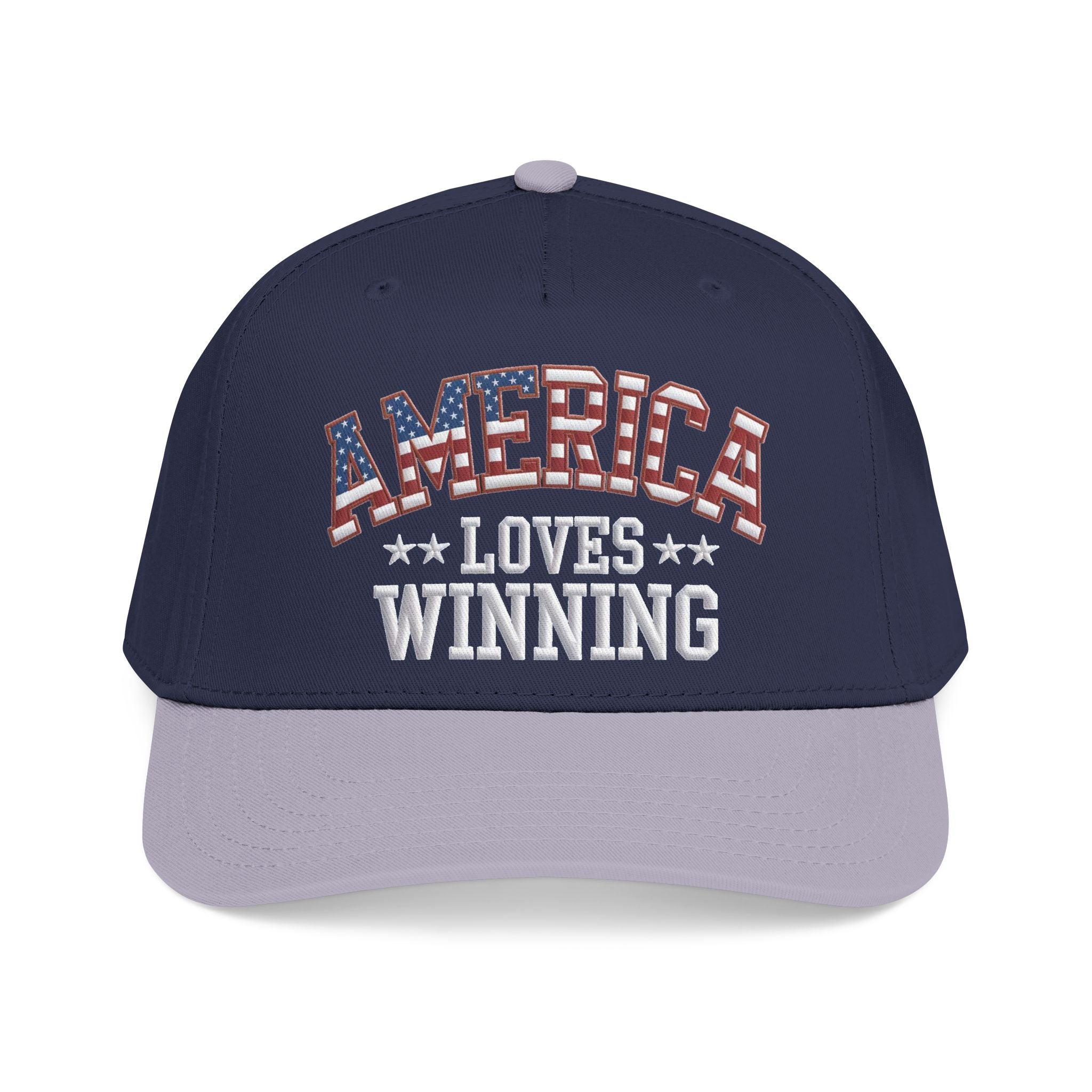 America Loves Winning Patriotic Hat – American Flag Cap