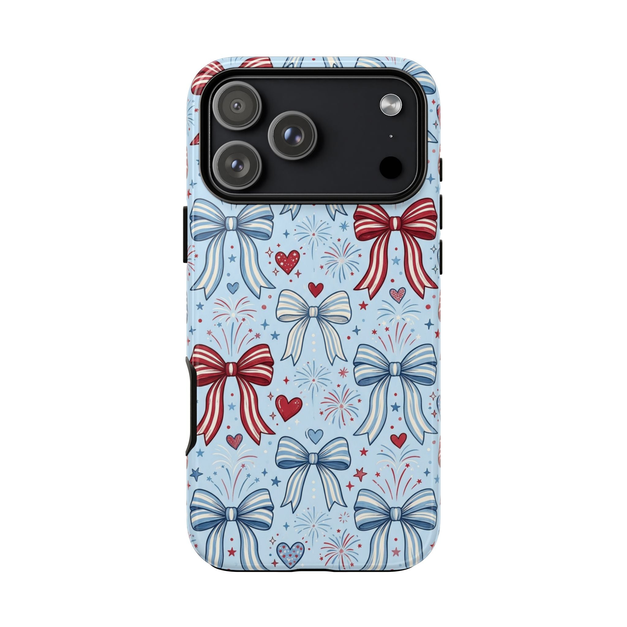 Patriotic Coquette Bows & Fireworks Phone Case Printify