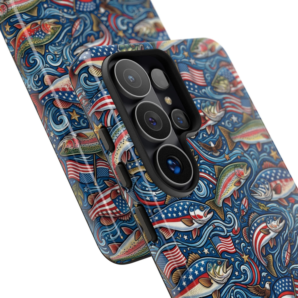 Patriotic Fishing Waters Phone Case Printify