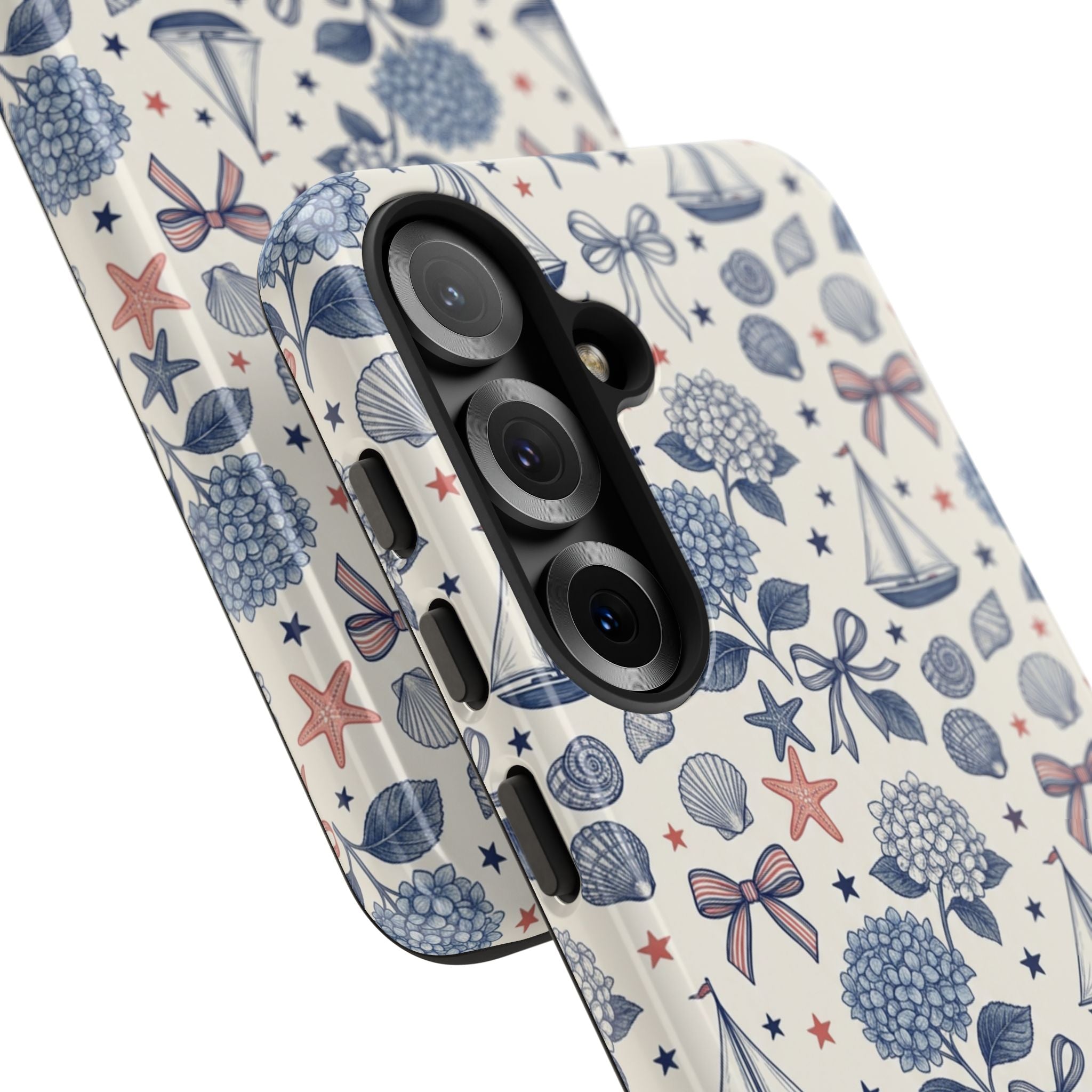 Coastal Americana Hydrangea Phone Case Printify