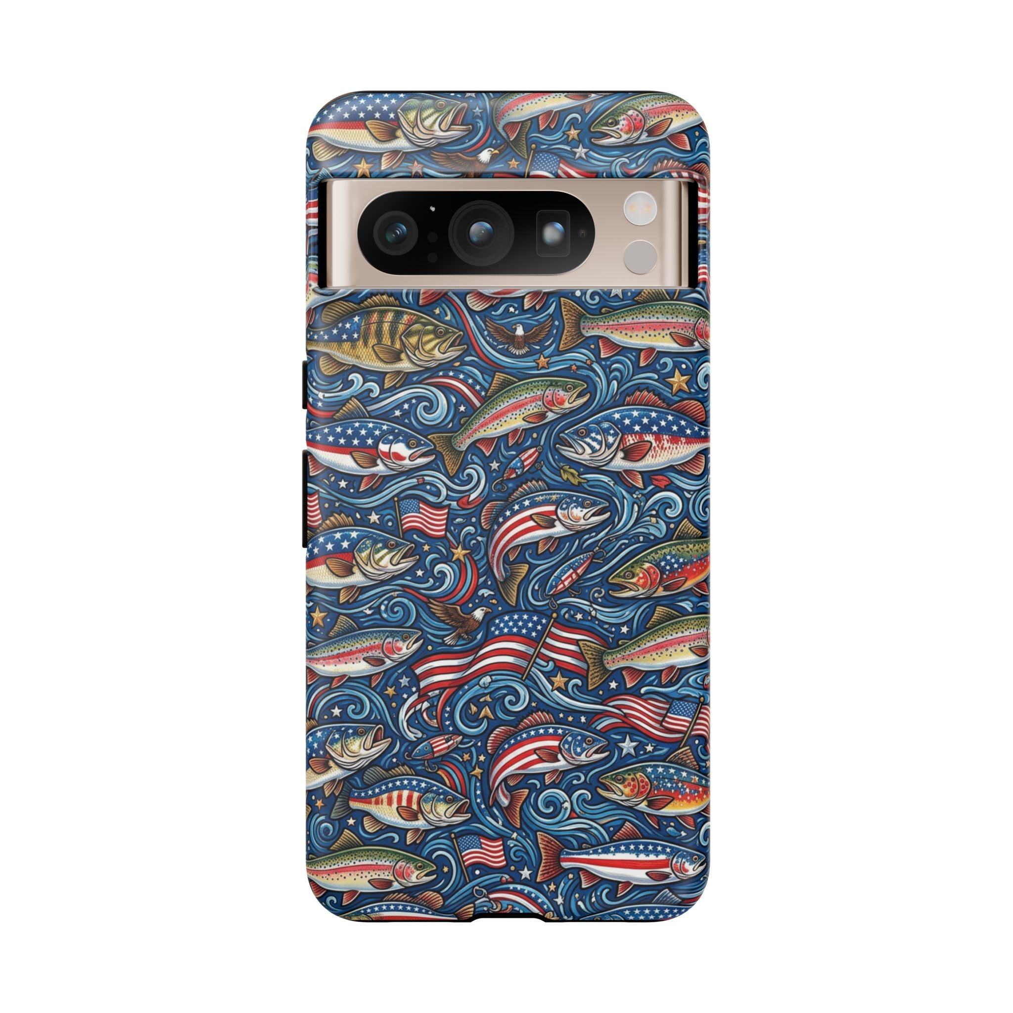 Patriotic Fishing Waters Phone Case Printify