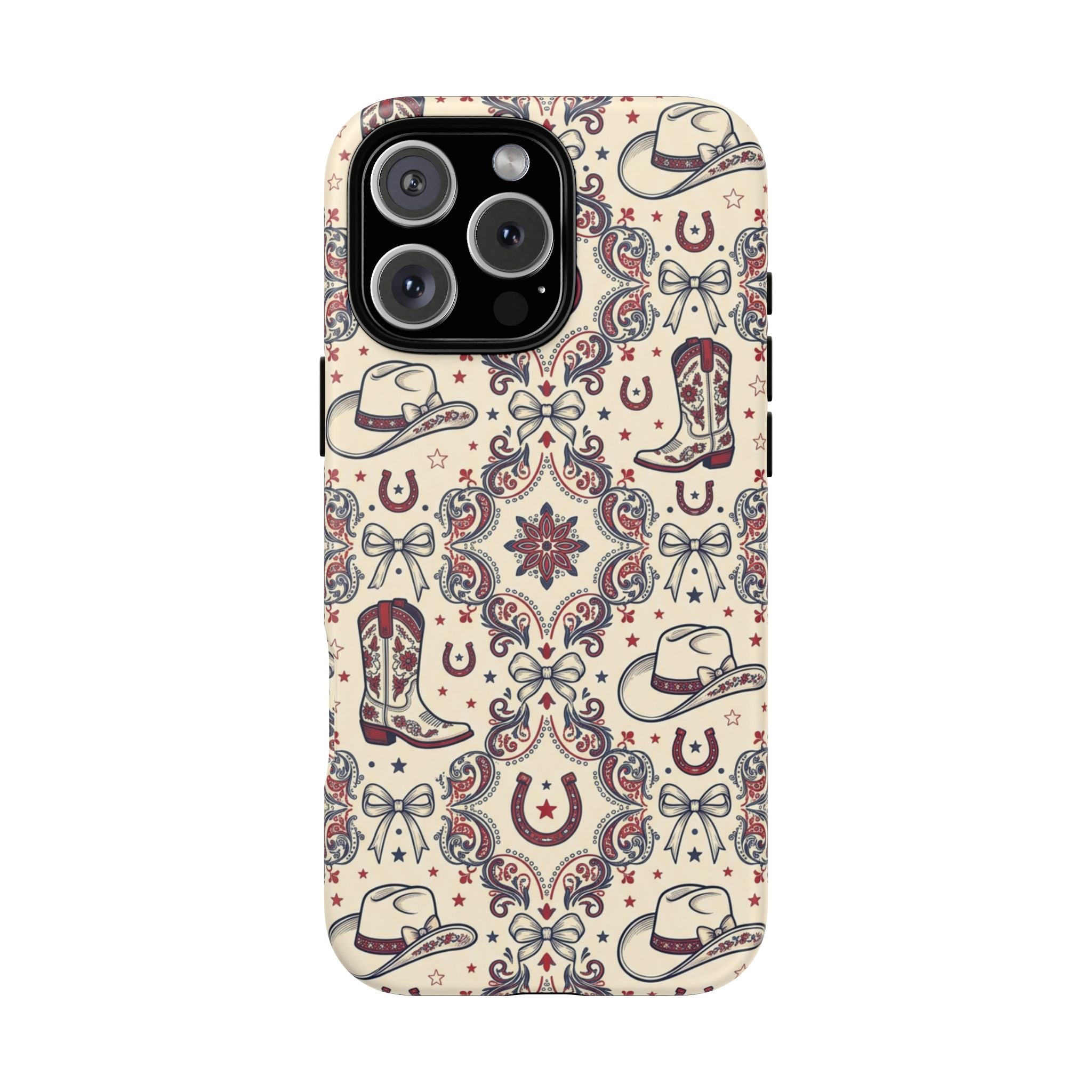 Americana Cowgirl Coquette Phone Case Printify