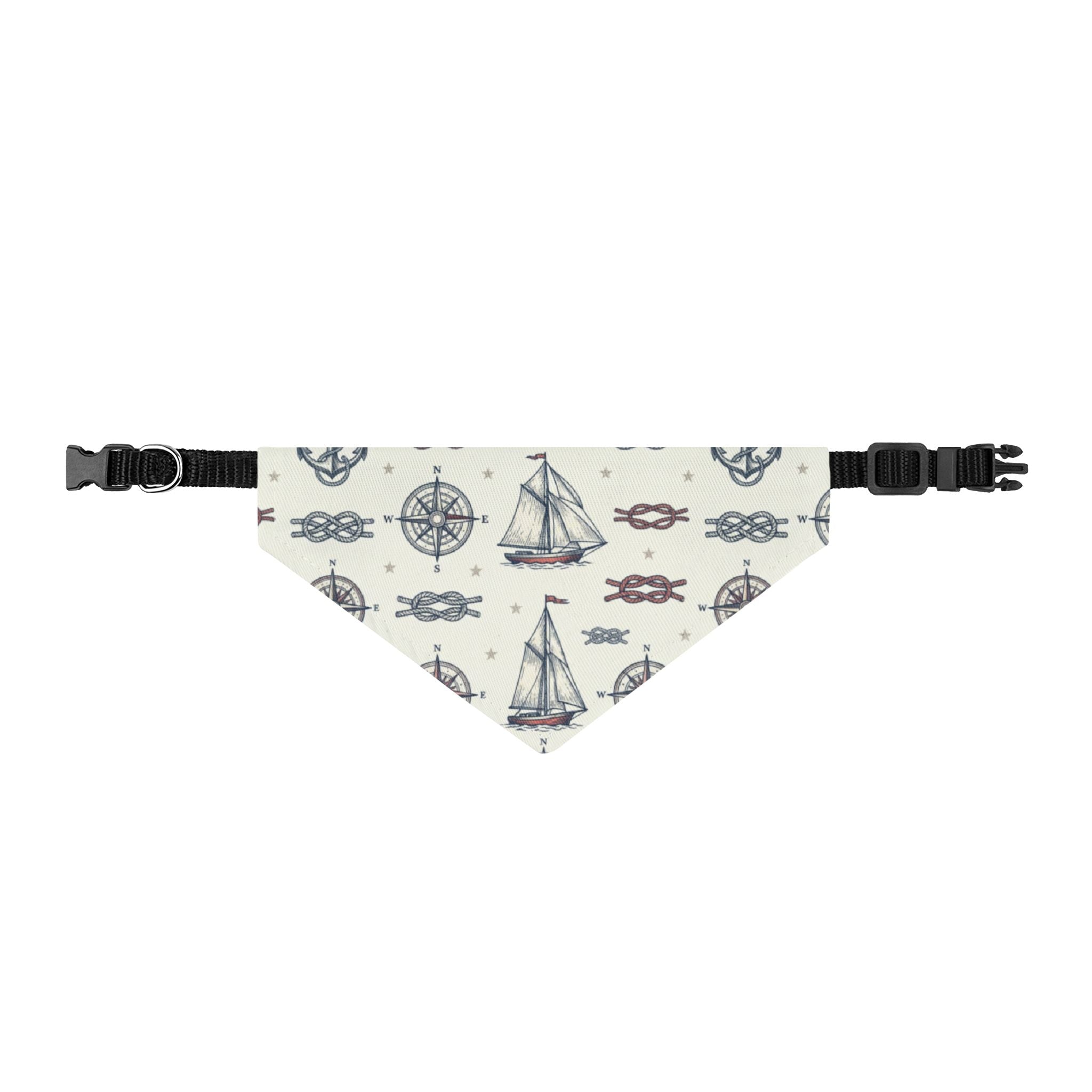 Nautical Heritage Dog Bandana – Coastal Americana Pet Bandana Printify