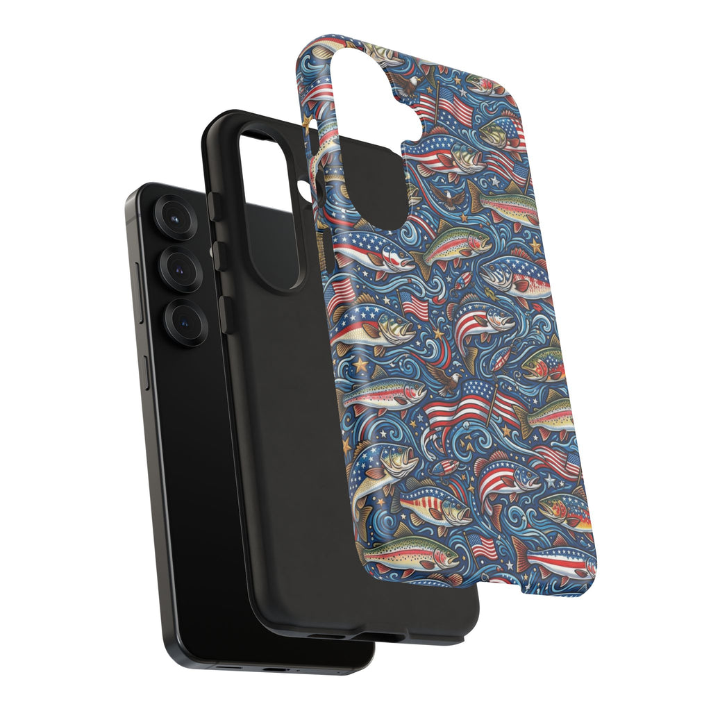 Patriotic Fishing Waters Phone Case Printify